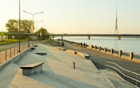Daugava upės skate parkas Riga